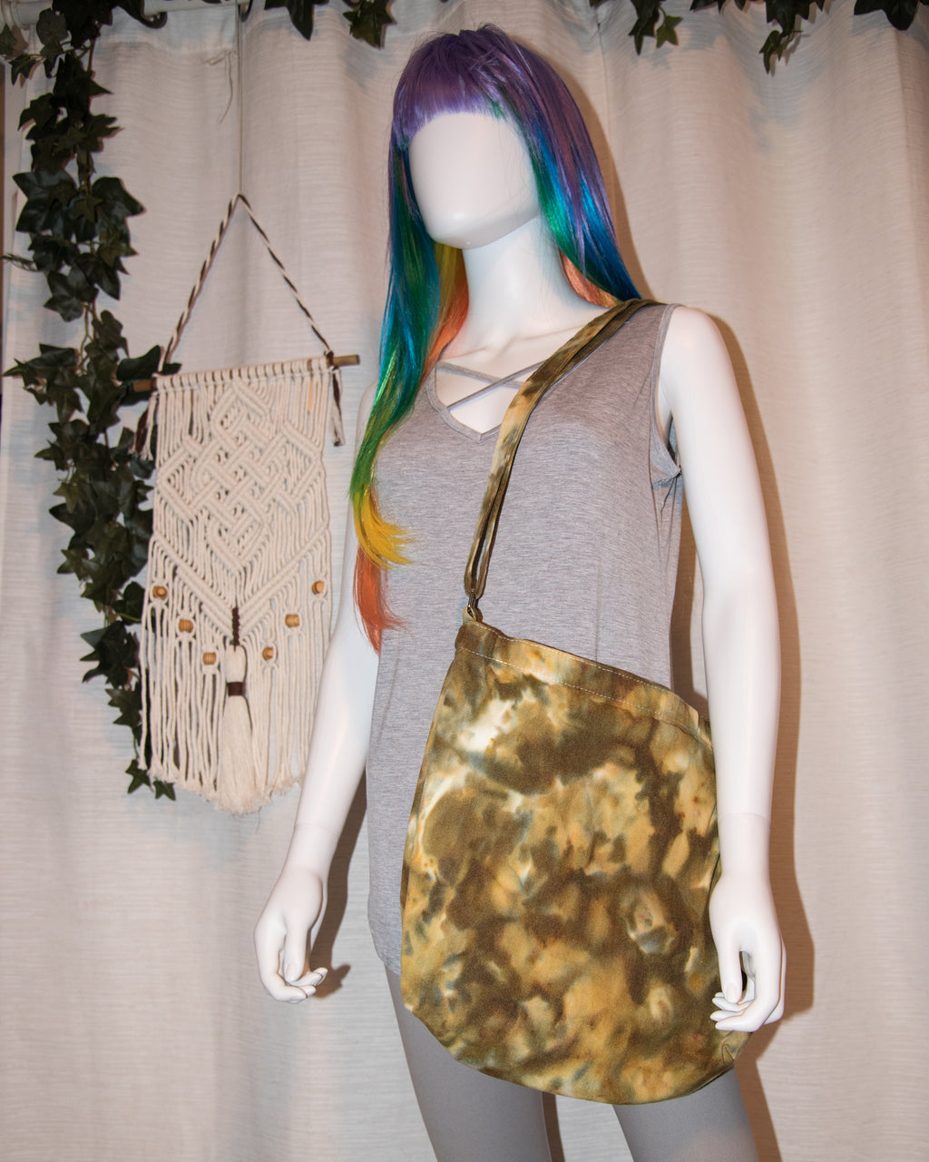 Shoulder Bag - Green, Brown