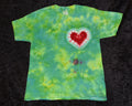 Youth (Size M) T-shirt - Green with Heart
