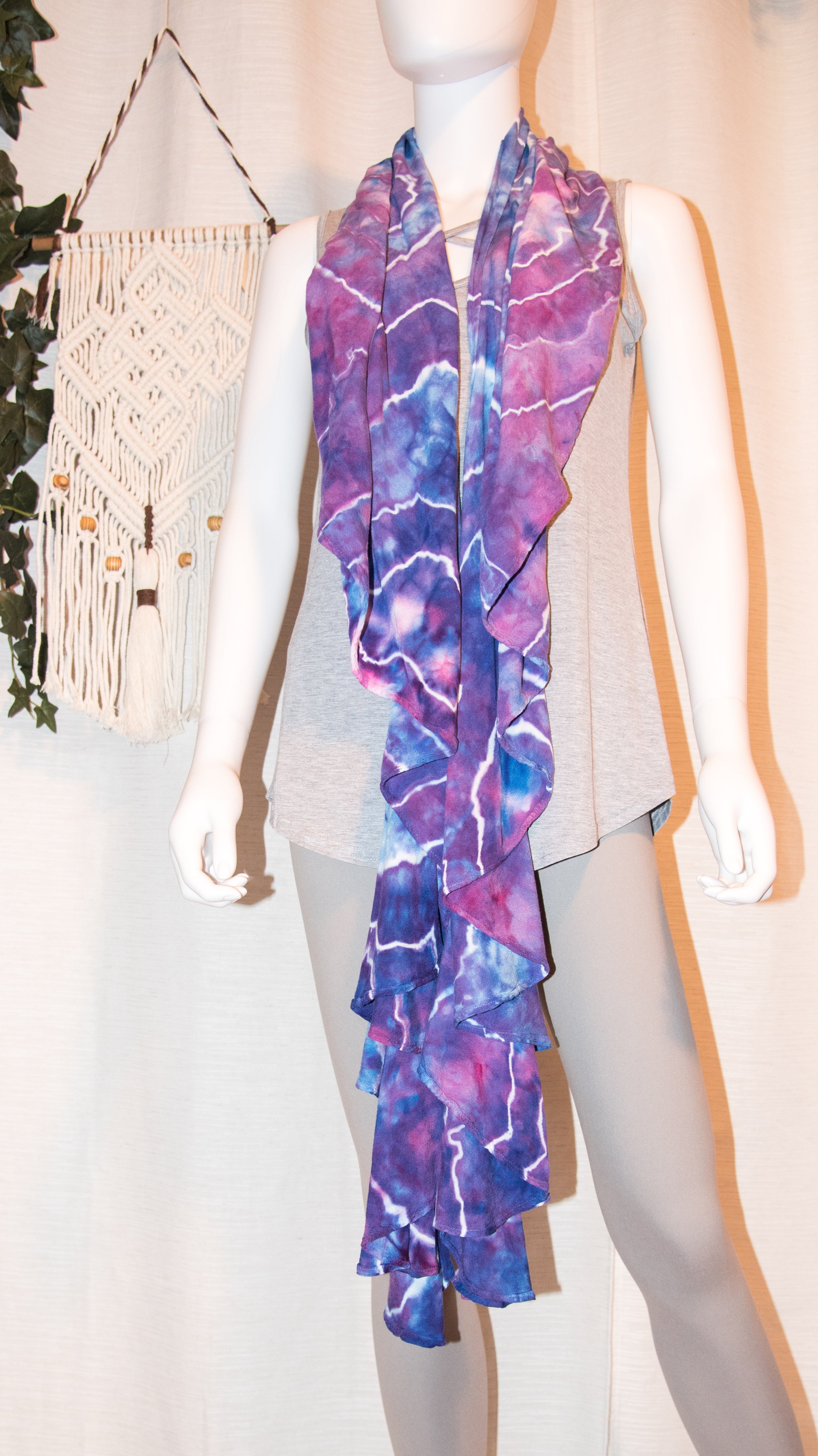 Spiral Scarf - Purple