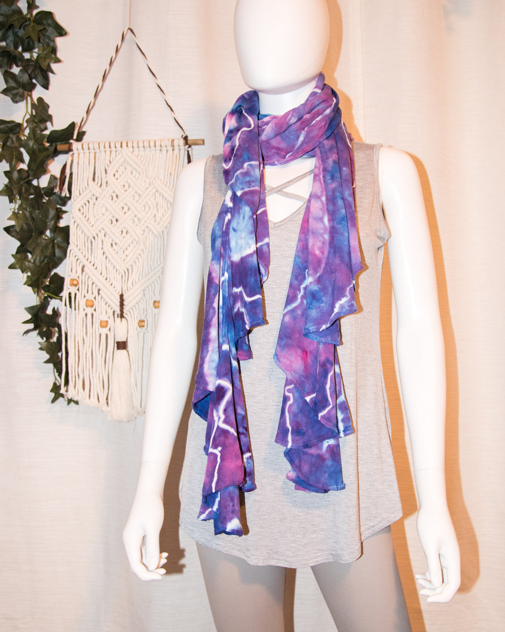 Spiral Scarf - Purple