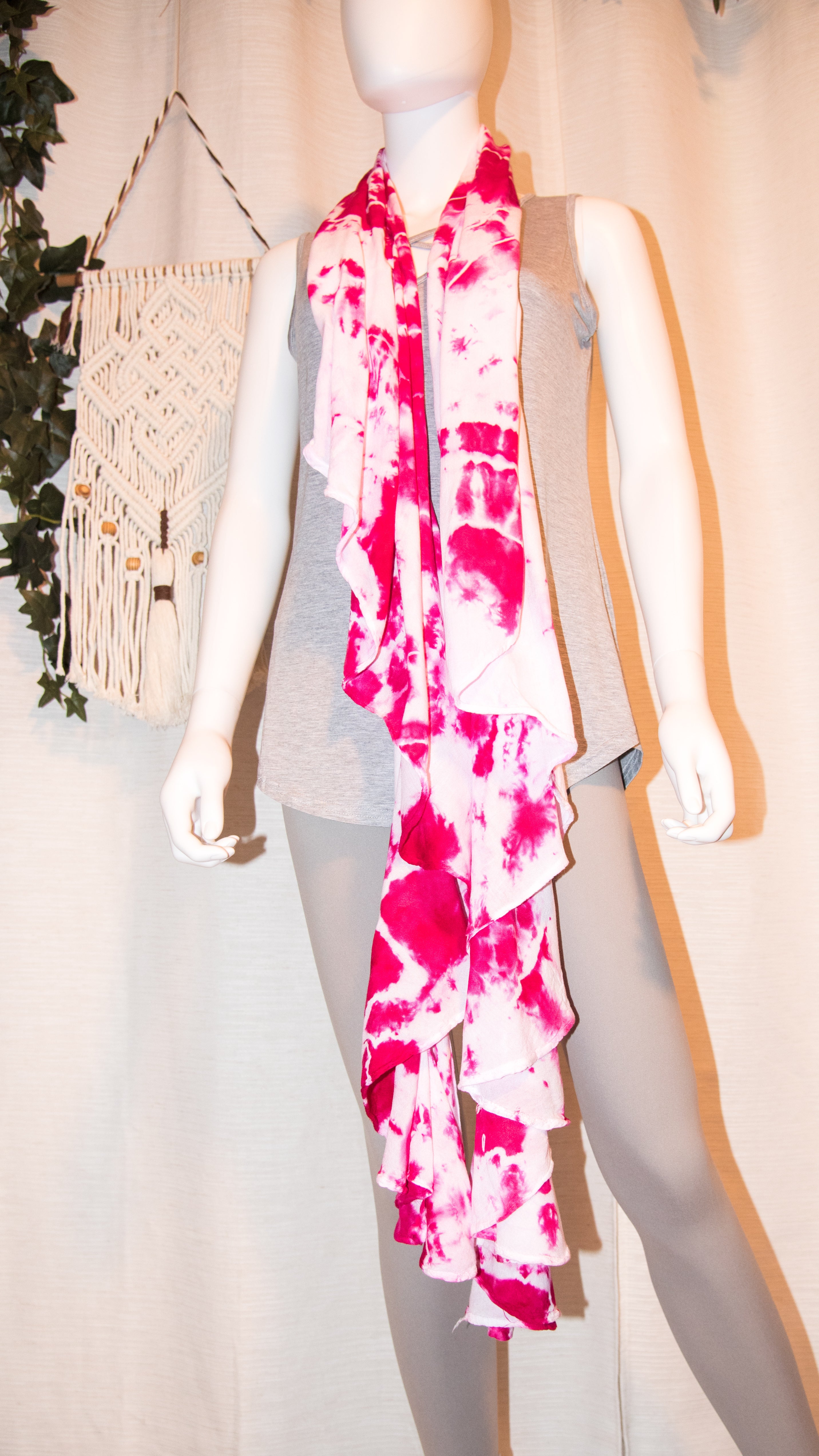 Spiral Scarf - Pink