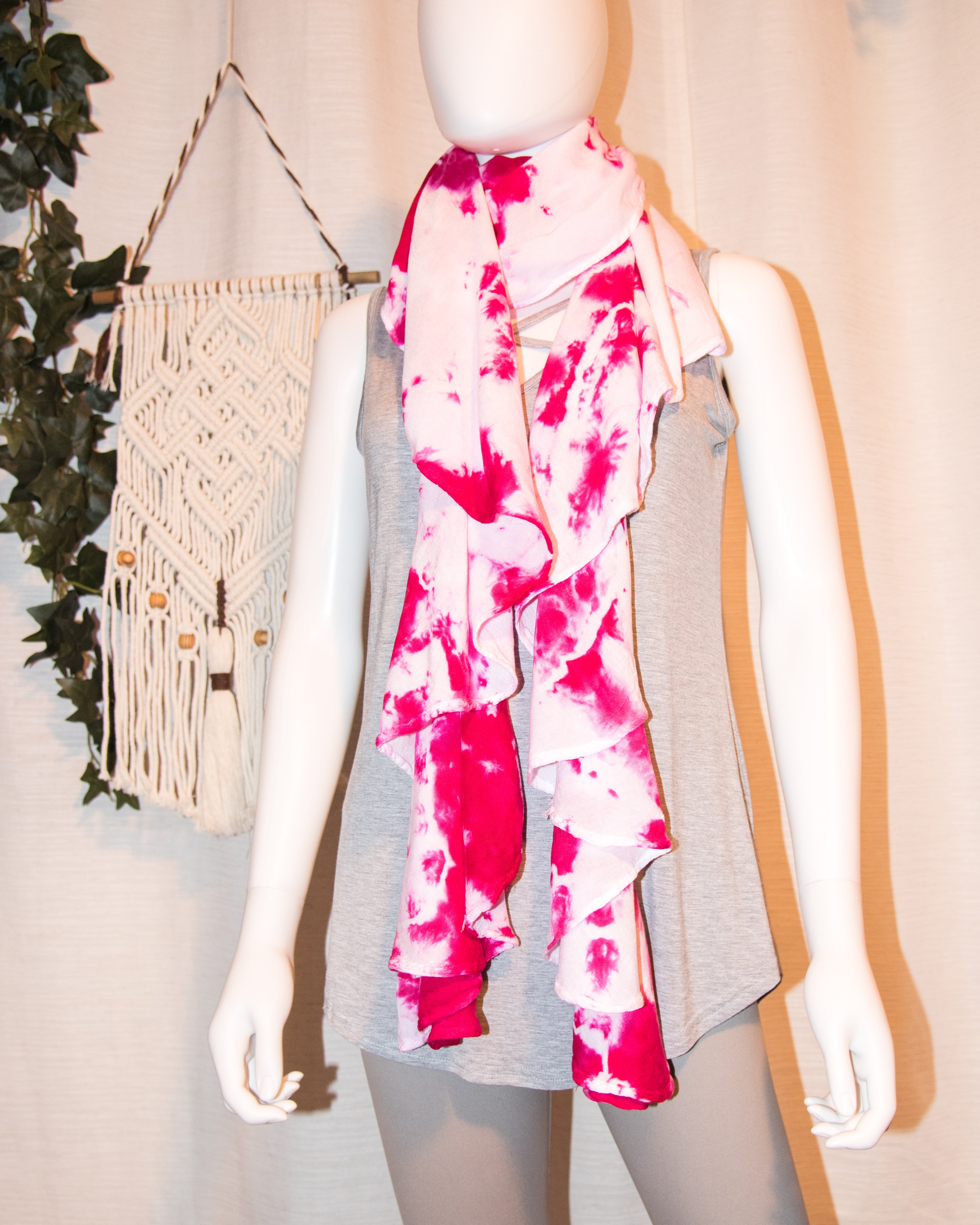 Spiral Scarf - Pink