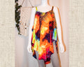 Large - Double Layered Hi-Lo Camisole - Rainbow Geode
