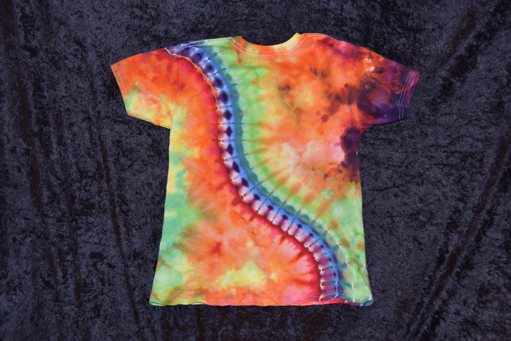 Youth (Size M) T-shirt - Rainbow Stripes