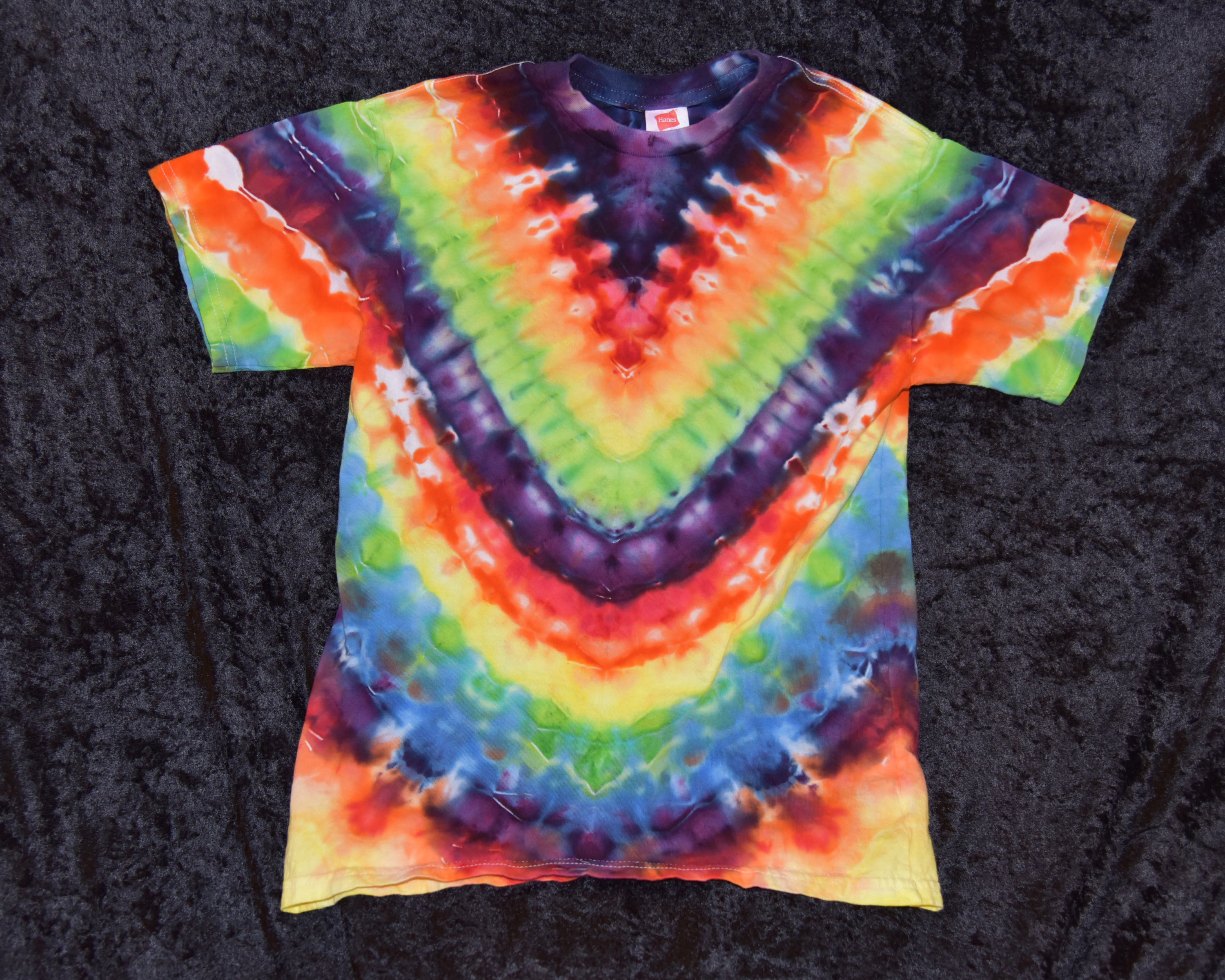 Youth (Size L) T-shirt - Rainbow Stripes