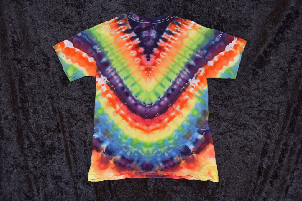 Youth (Size L) T-shirt - Rainbow Stripes