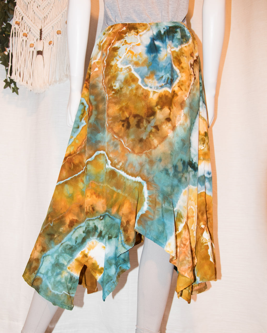 Small - Flounced Asymmetric Skirt