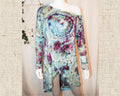 Medium - One Shoulder High-Low Asymmetrical Rayon Shirt