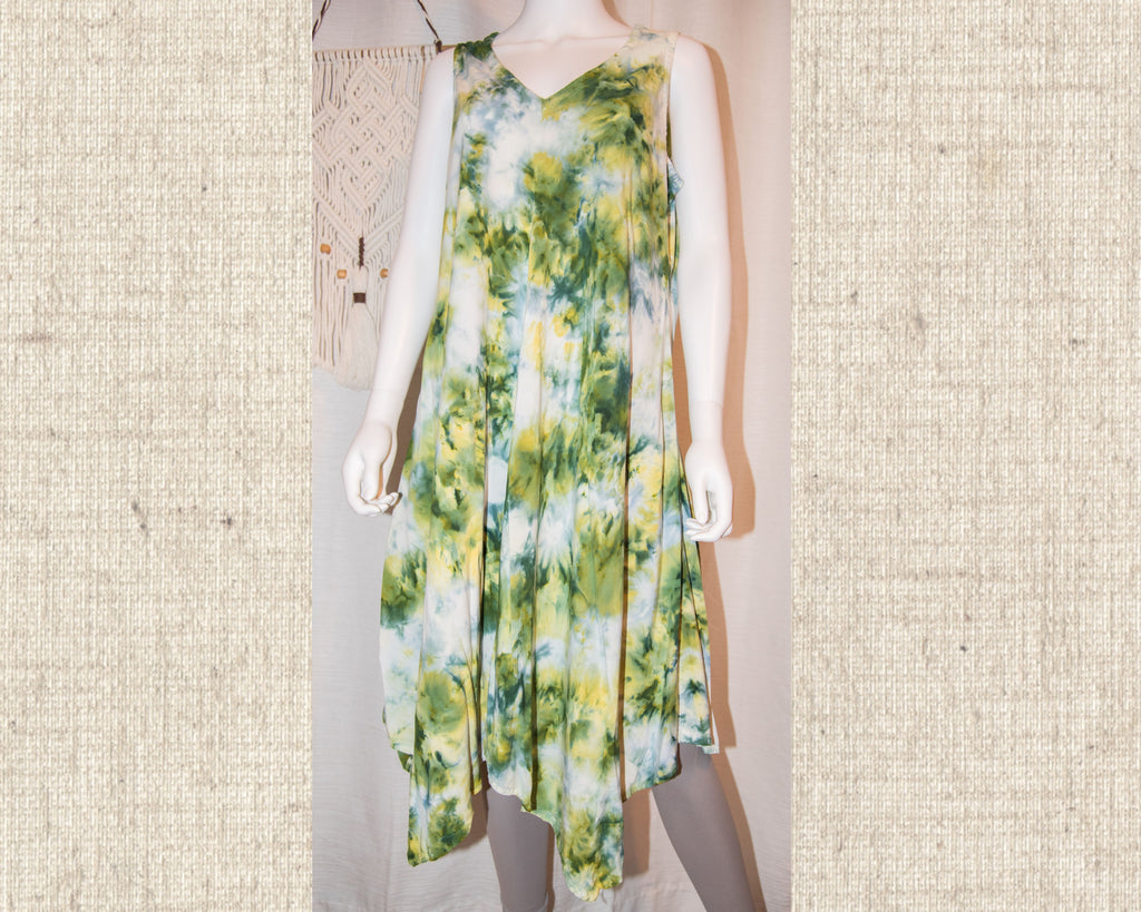 XL - Rayon Dress - Green