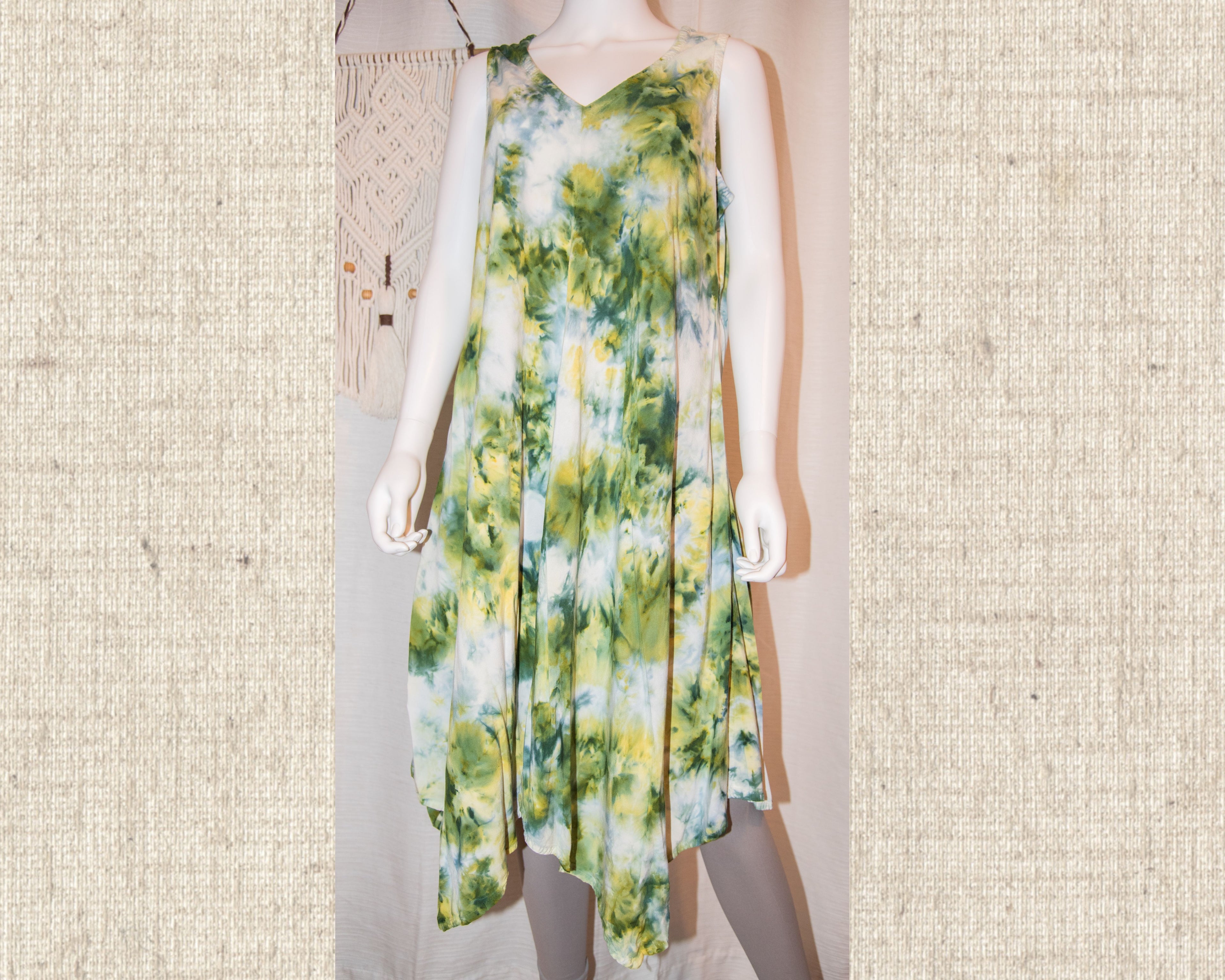 XL - Rayon Dress - Green