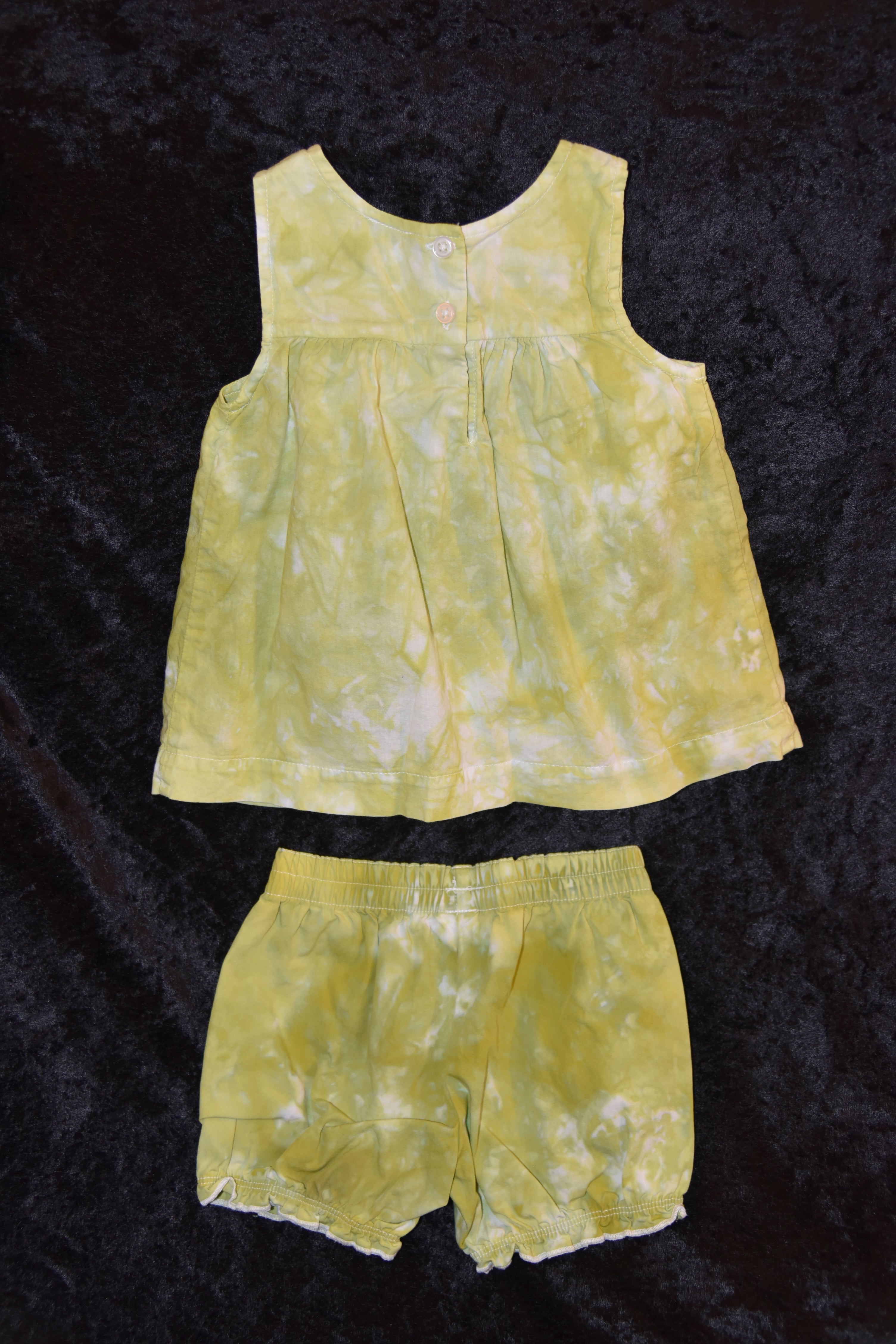 12 mo. Tank Dress and Bloomers set - Light Green