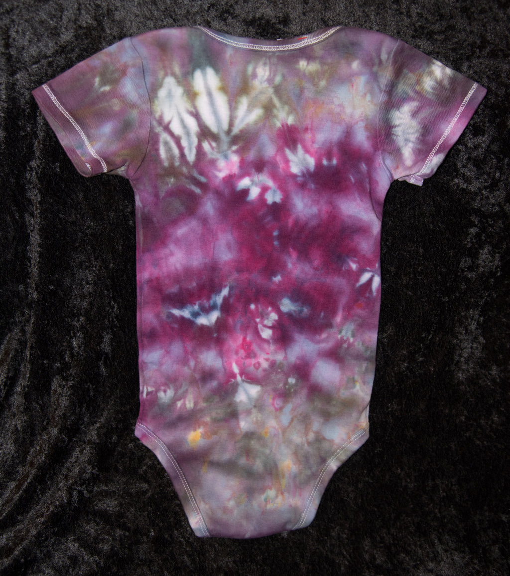 24 mo. bodysuit - Plum (Purple) & Gray