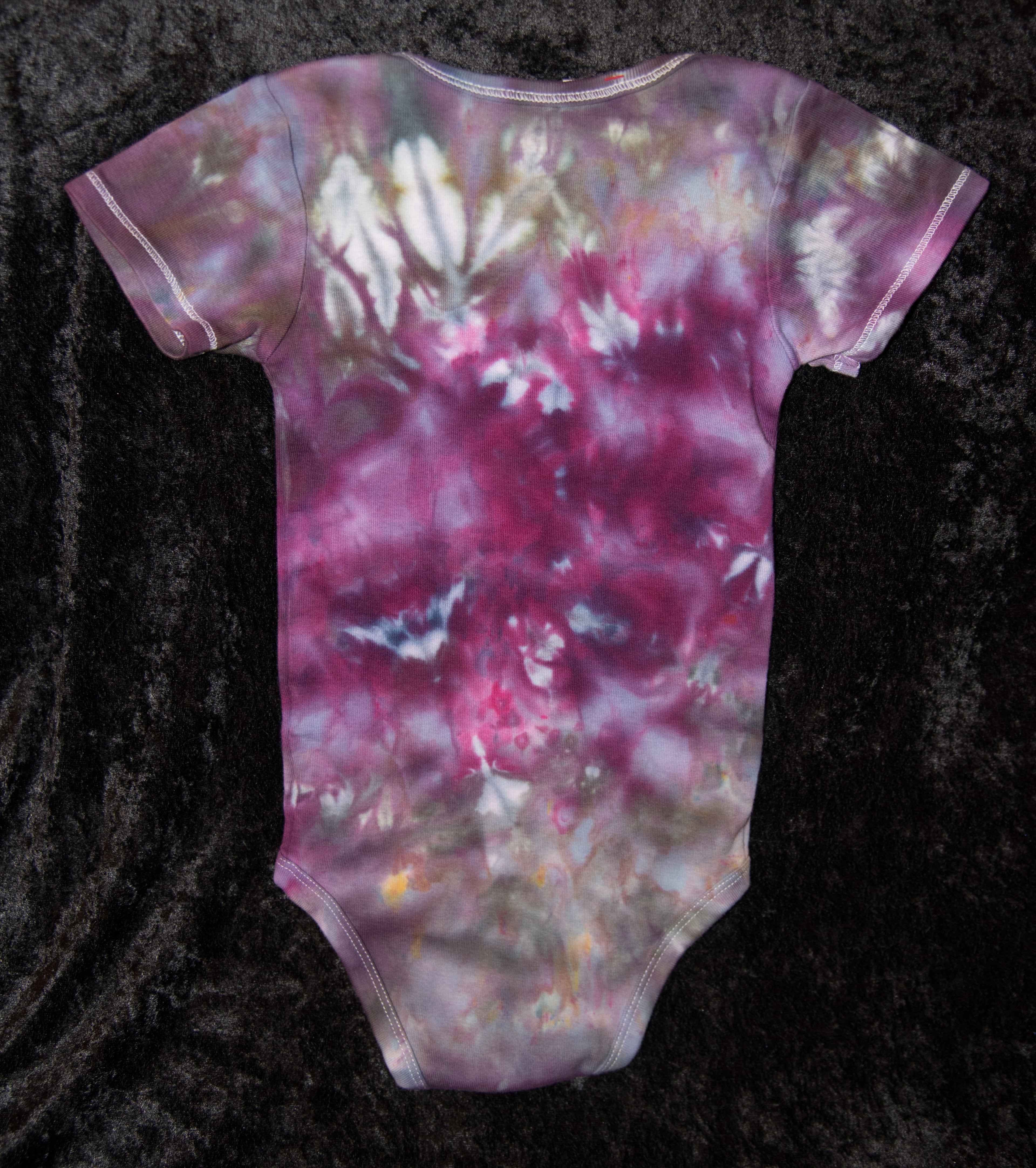 24 mo. bodysuit - Plum (Purple) & Gray