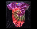 24 mo. bodysuit - Purple, Red, Green spiral