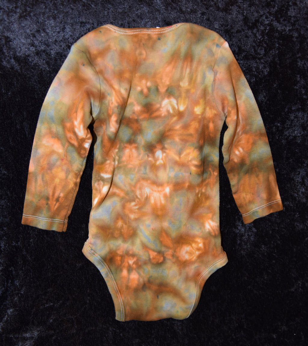18 mo. bodysuit - Golden Brown & Gray