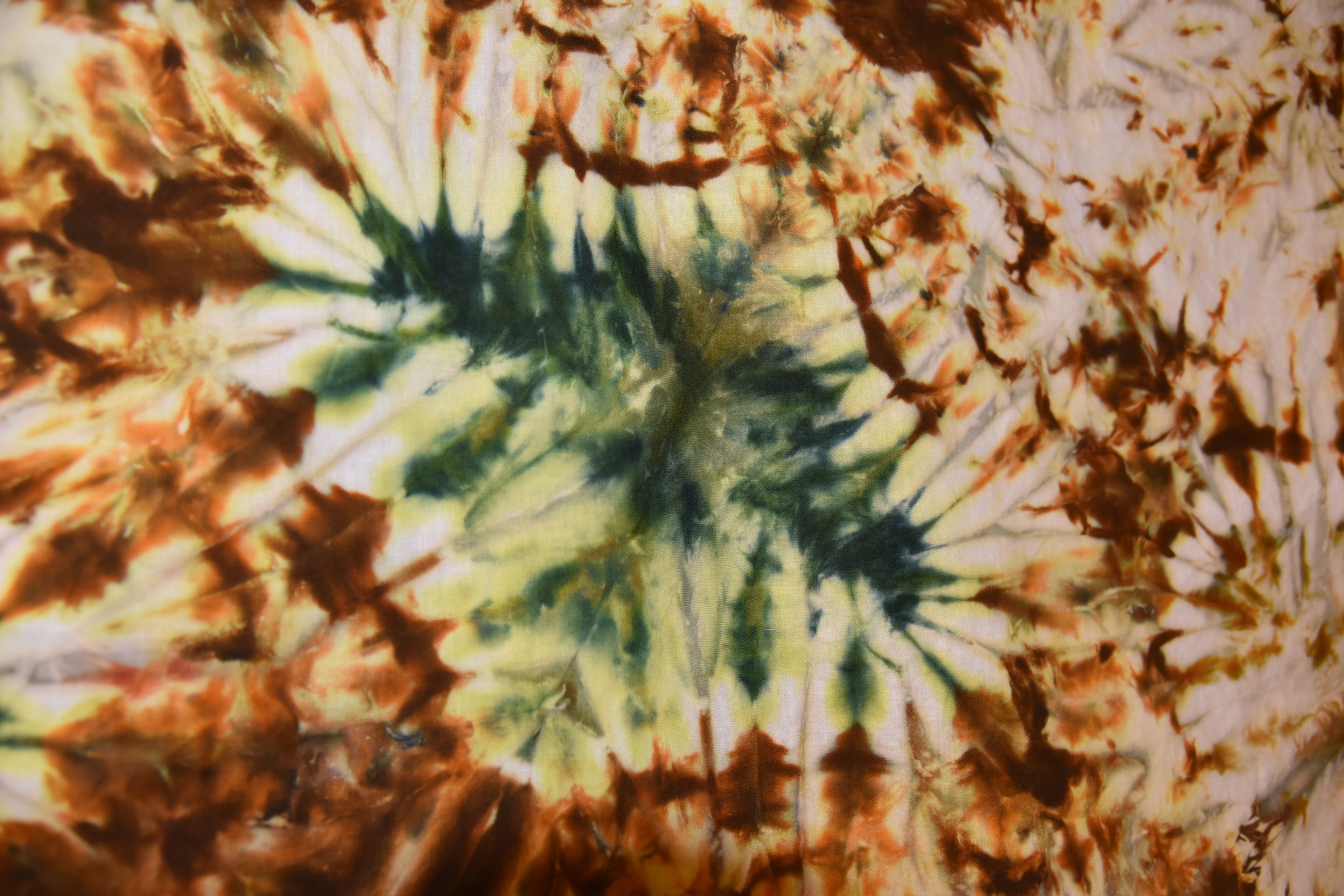 Tie Dye 100% Cotton Shower Curtain - Mandala/Flower