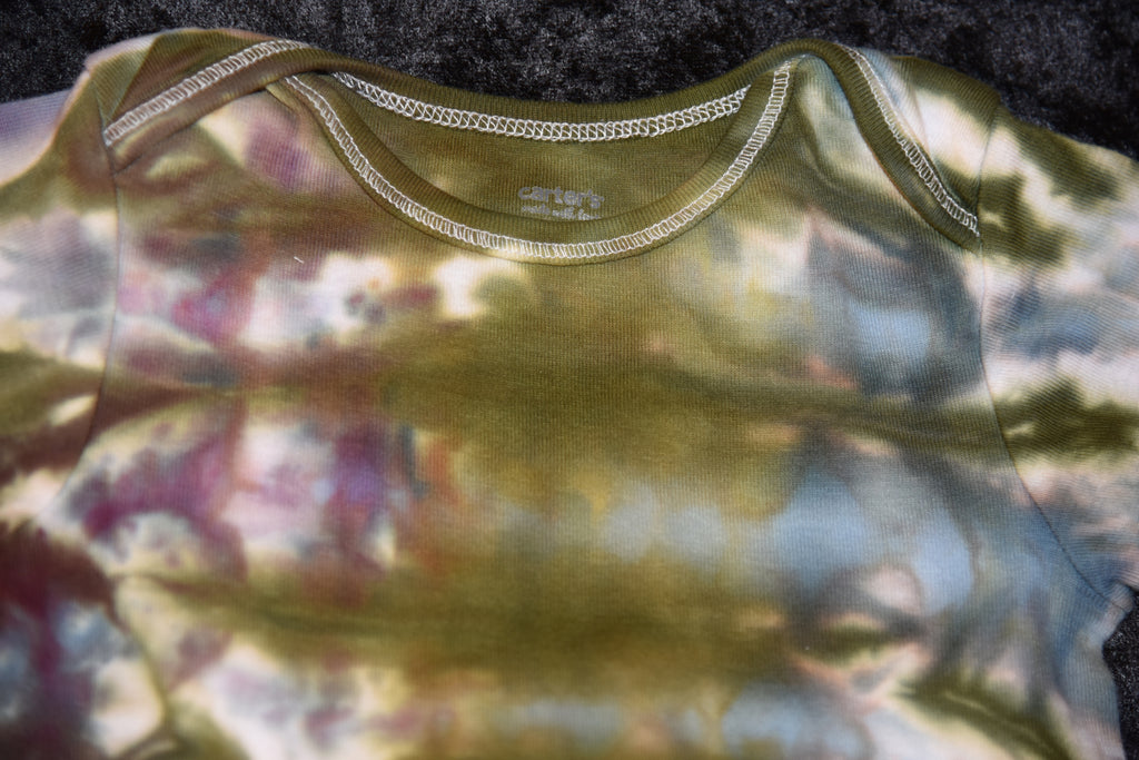 24 mo. bodysuit - Shiitake Mushroom, Moss Green, Pewter