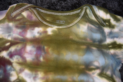 24 mo. bodysuit - Shiitake Mushroom, Moss Green, Pewter