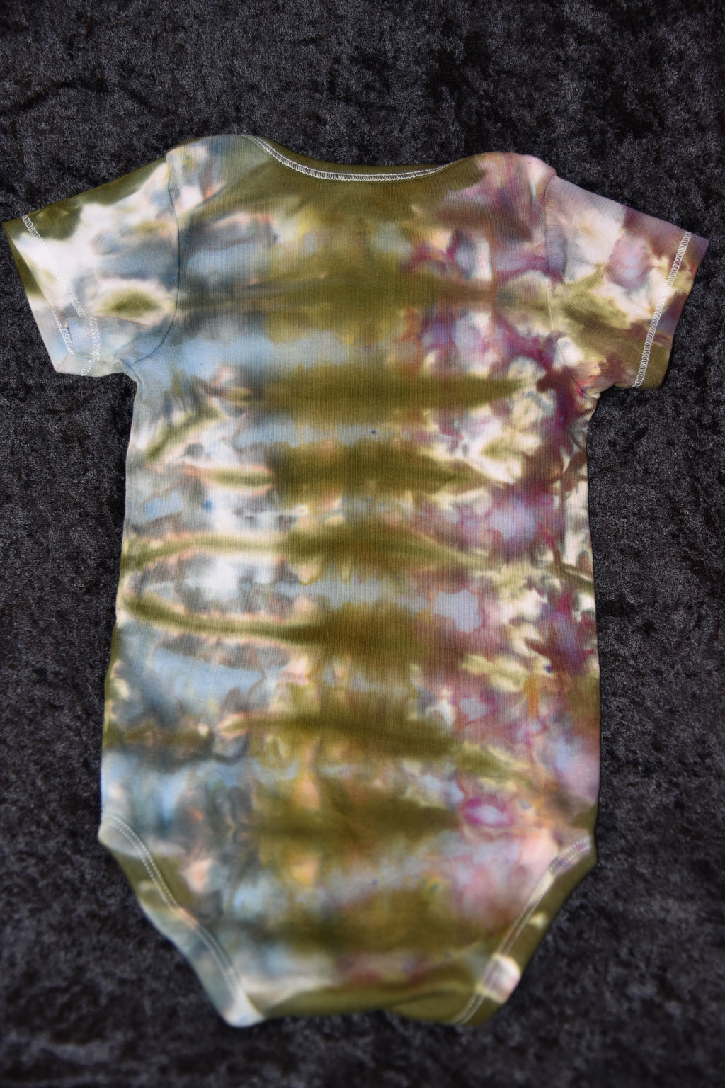 24 mo. bodysuit - Shiitake Mushroom, Moss Green, Pewter
