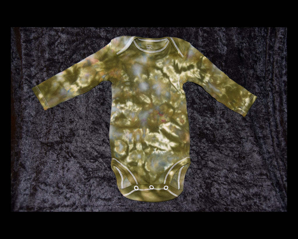 6 mo. bodysuit - Moss Green
