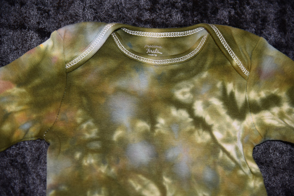 6 mo. bodysuit - Moss Green