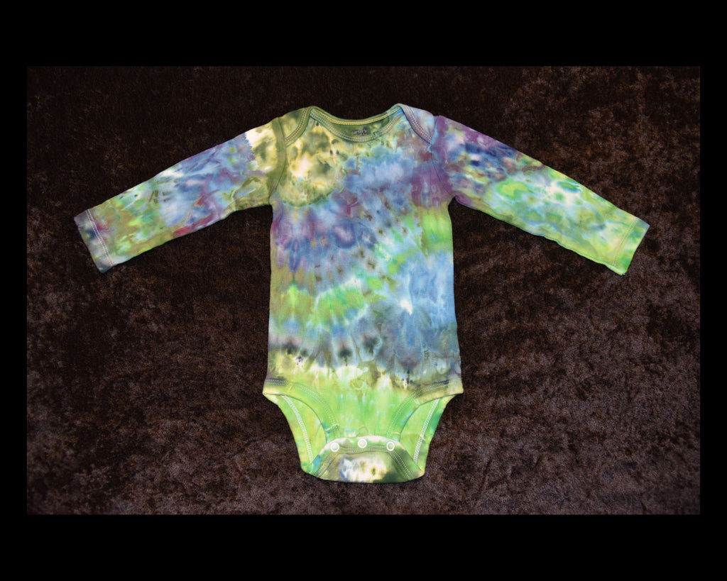 18 mo. bodysuit - Blue & Green Geode