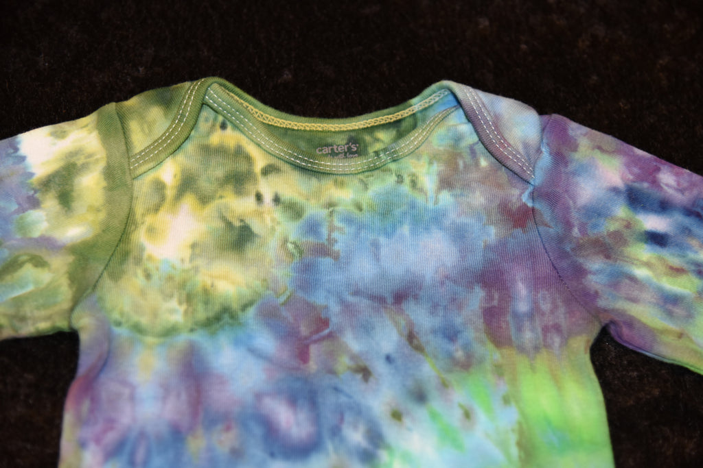 18 mo. bodysuit - Blue & Green Geode