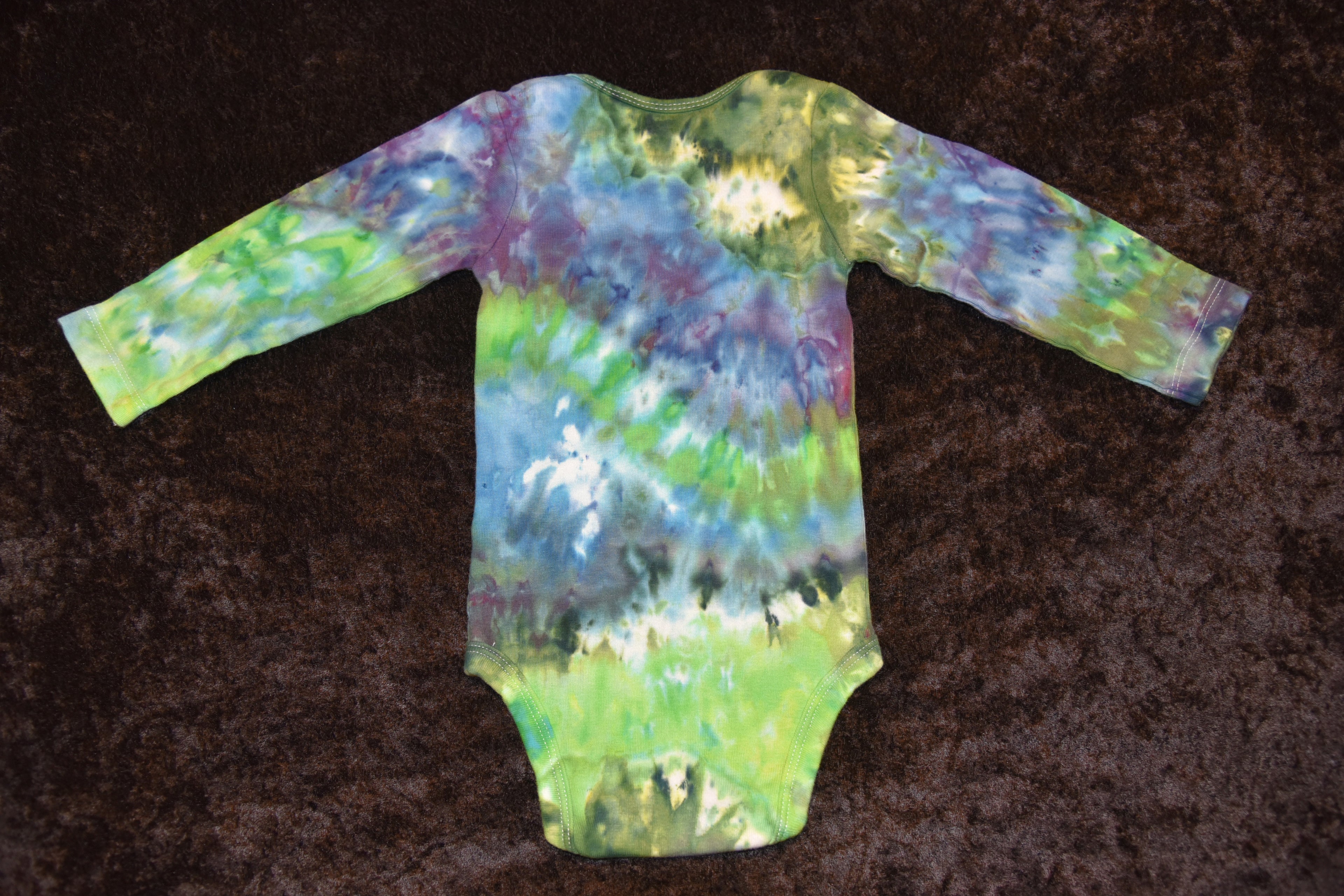 18 mo. bodysuit - Blue & Green Geode