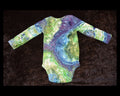 24 mo. bodysuit - Blue & Green Geode