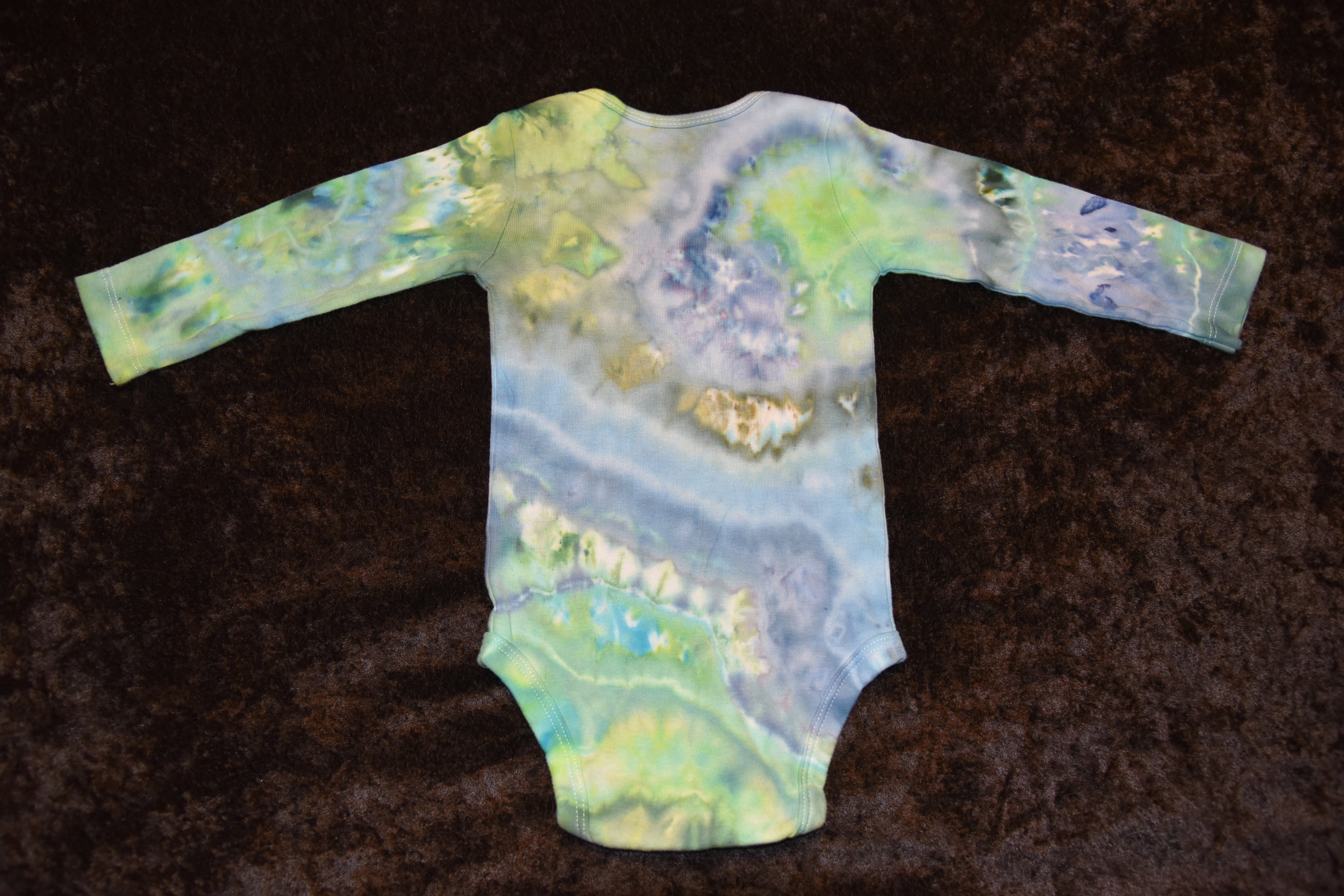 18 mo. bodysuit - Blue & Green Geode
