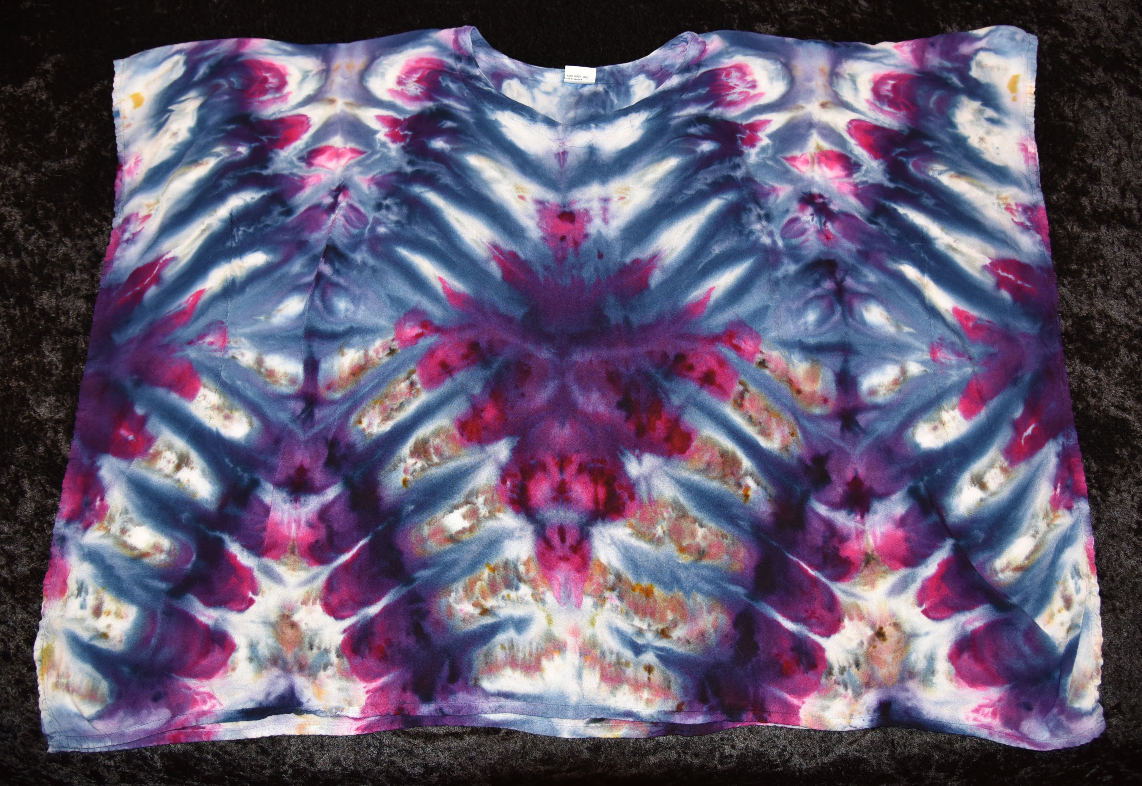 Poncho - One Size - Diamond Stripes