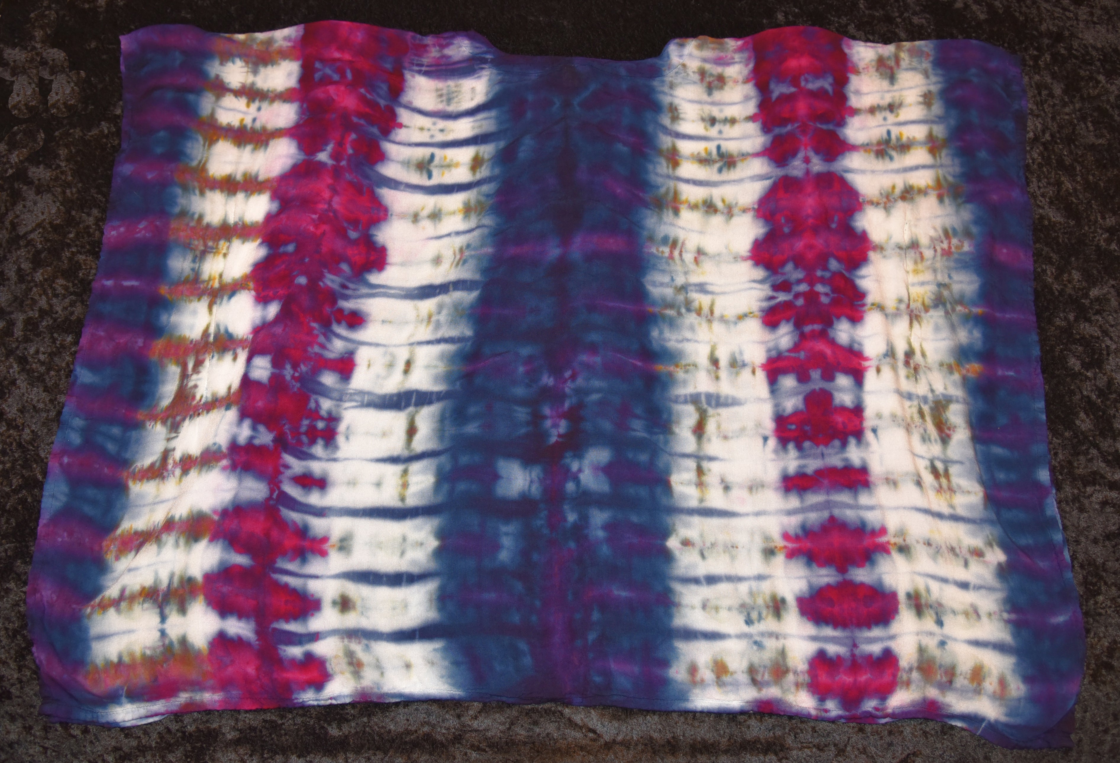 Poncho - One Size - Vertical Stripes