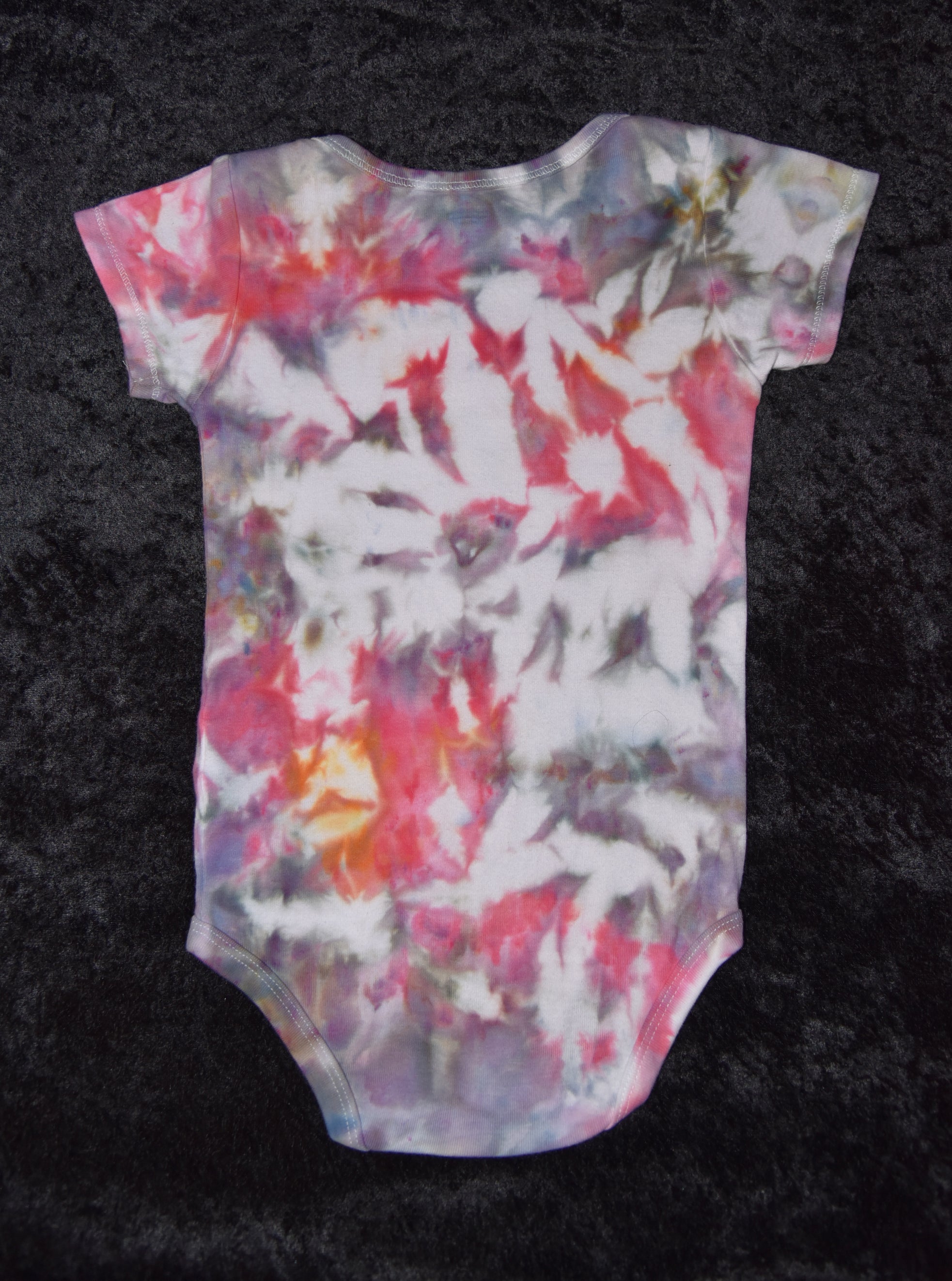 24 mo. bodysuit - Bubble Gum & Mist Gray