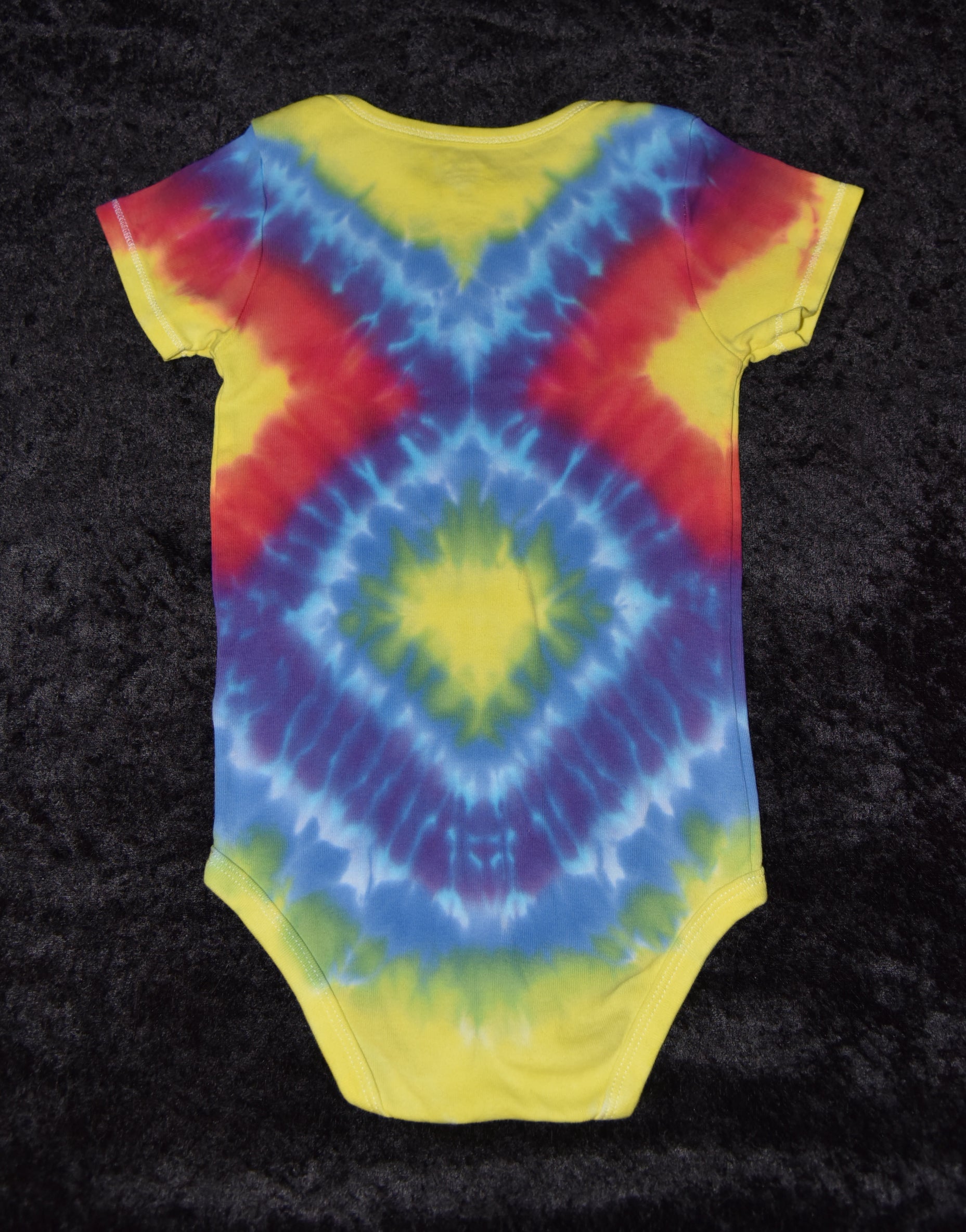 24 mo. bodysuit - Rainbow Zig Zag