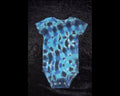 24mo. bodysuit - Blue and Black stripes