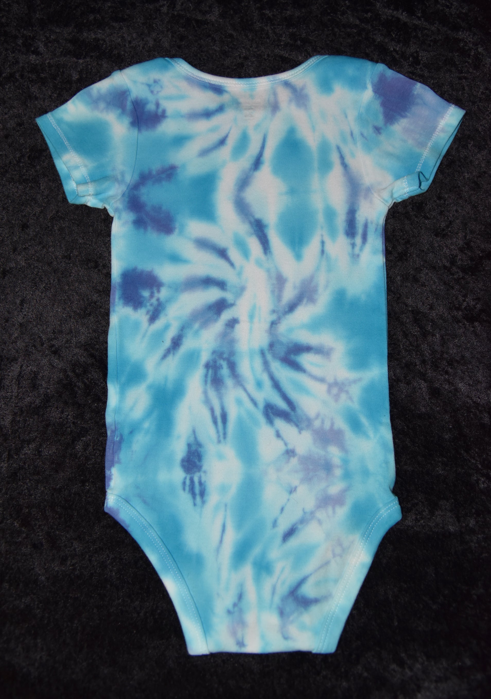 24mo. bodysuit - Blue and Purple Swirl