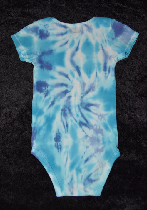 24mo. bodysuit - Blue and Purple Swirl