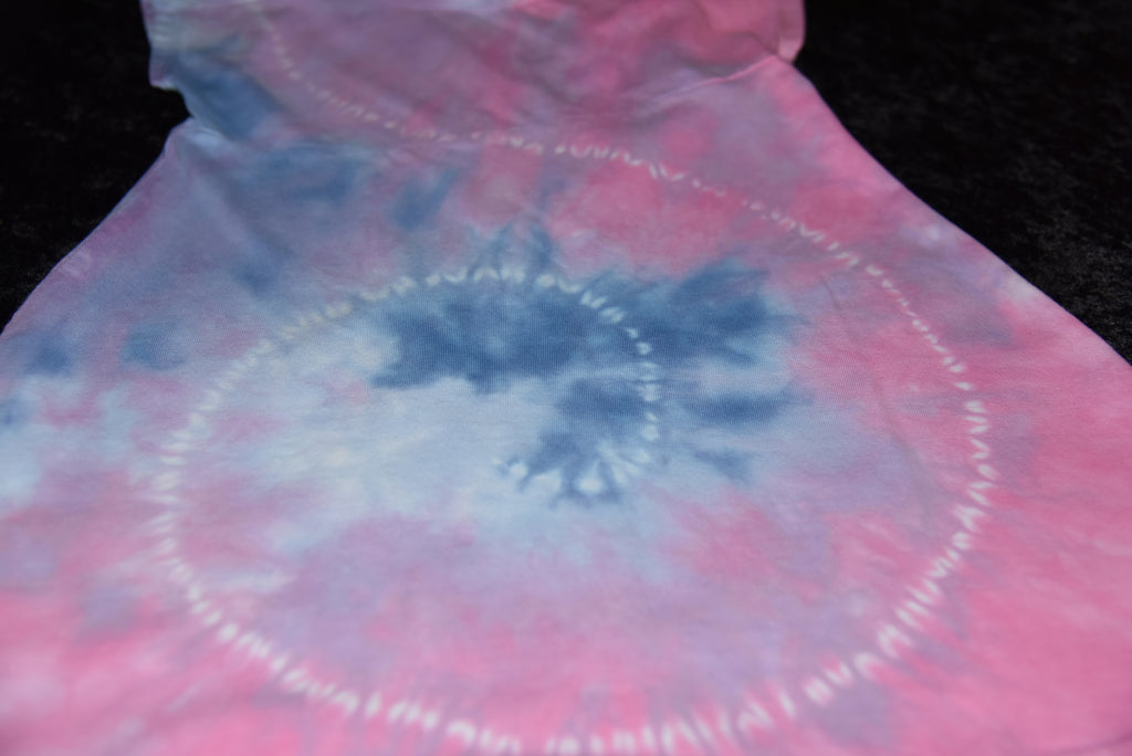 Split sleeve tie-dye dress (2T) - Purple & Pink