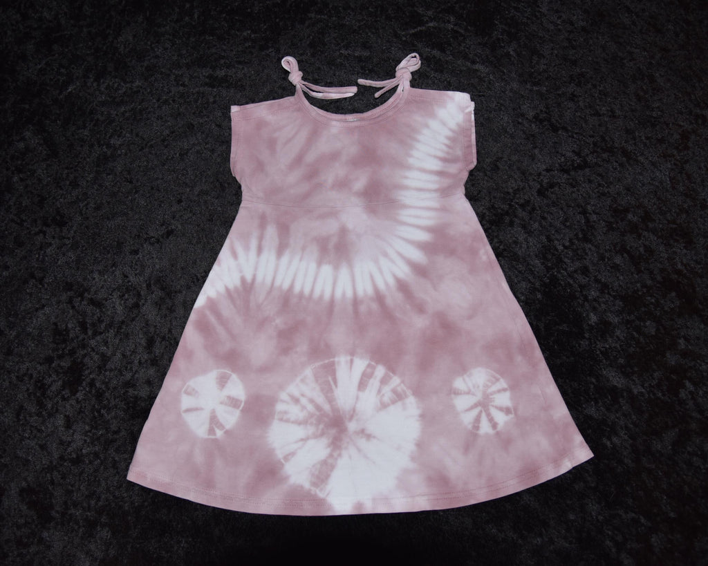 Split sleeve tie-dye dress (2T) - Rose (pink)