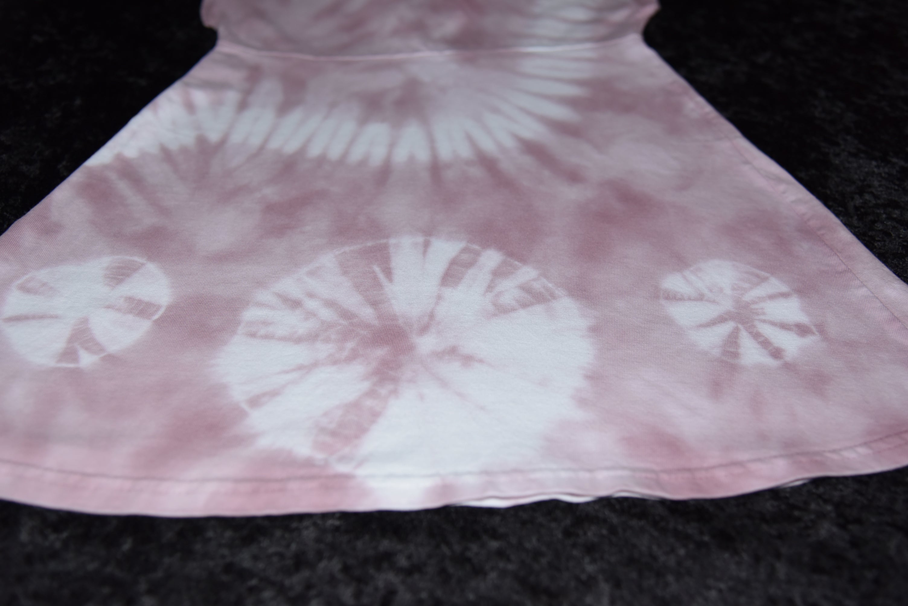 Split sleeve tie-dye dress (2T) - Rose (pink)