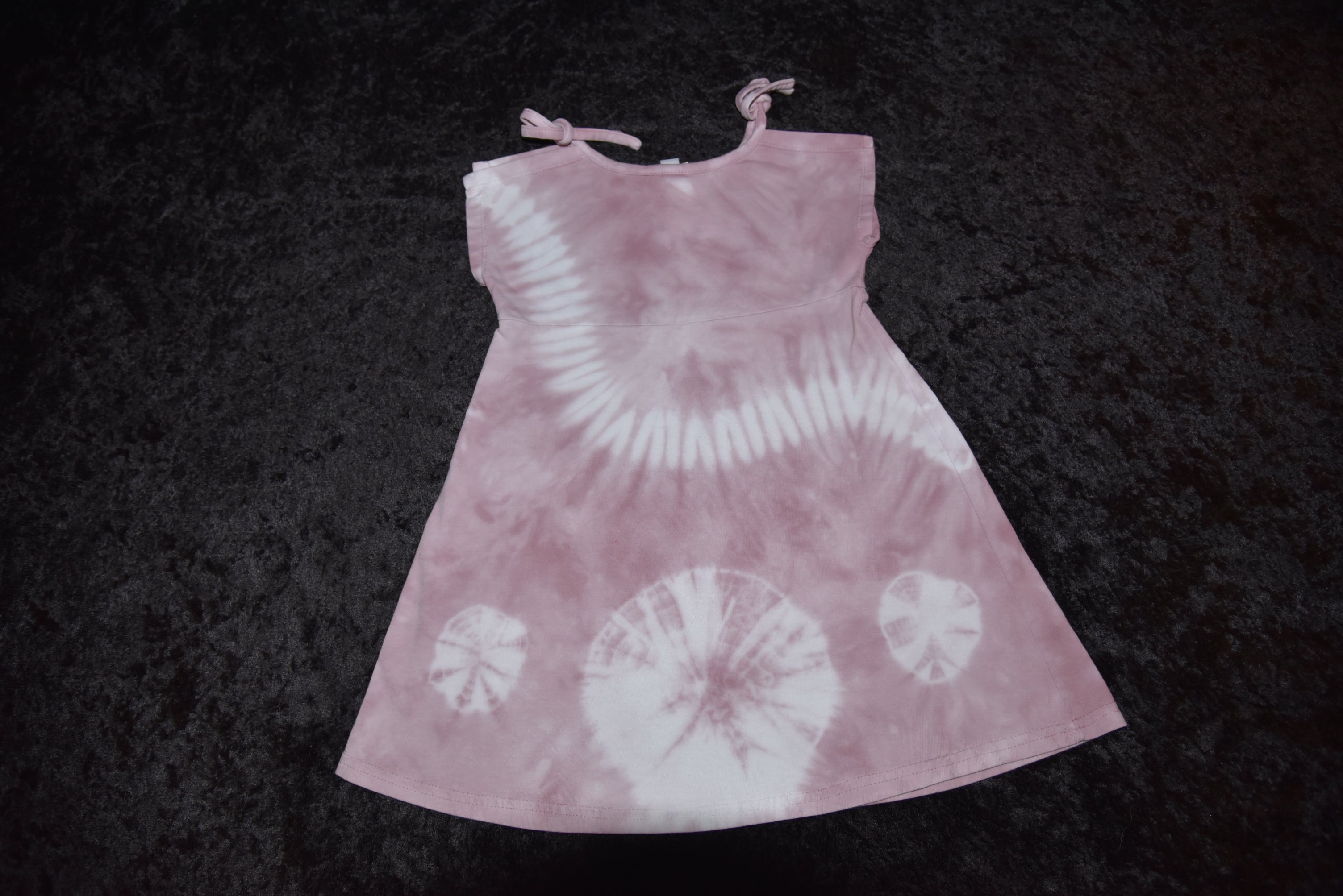 Split sleeve tie-dye dress (2T) - Rose (pink)