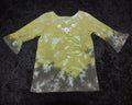 Youth 6x Bell-sleeved Shirt - Green and Brown