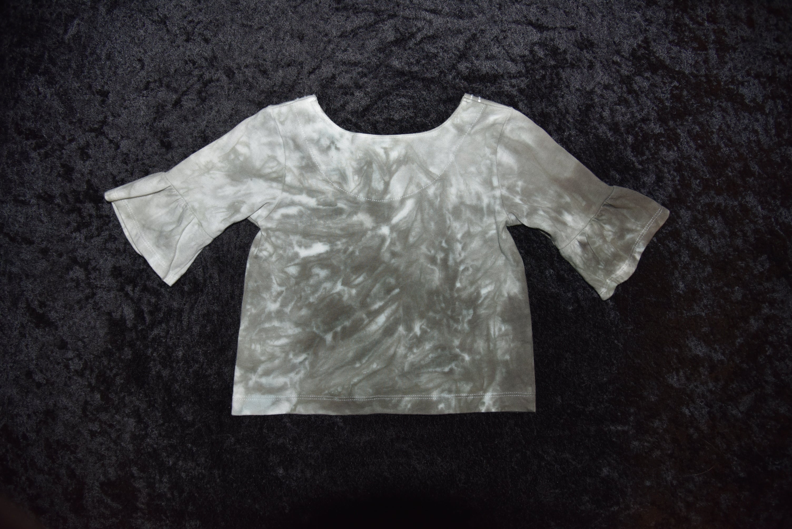 24mo Bell-sleeved Shirt - Sage Green