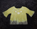 18mo Bell-sleeved Shirt - Green and Brown