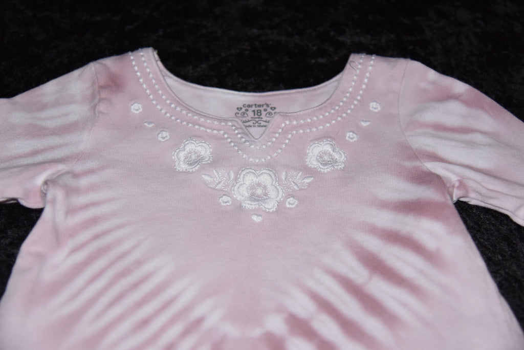 18mo Bell-sleeved Shirt - Rose Pink