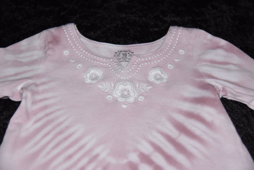 18mo Bell-sleeved Shirt - Rose Pink