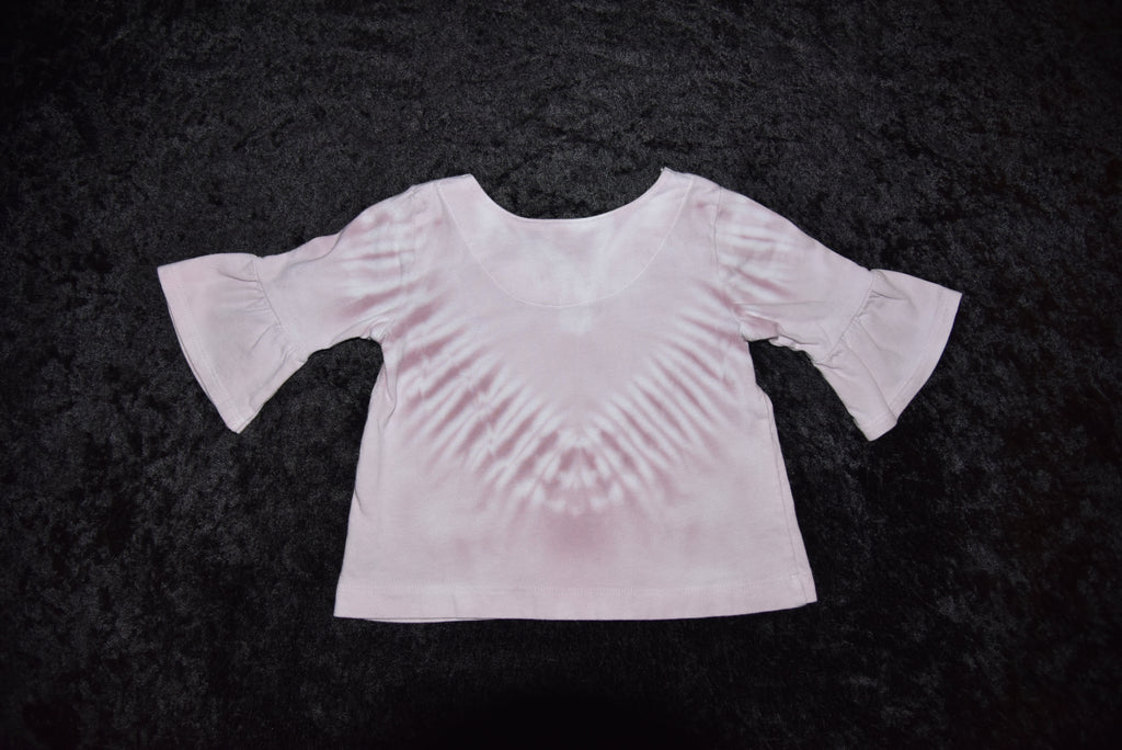 18mo Bell-sleeved Shirt - Rose Pink