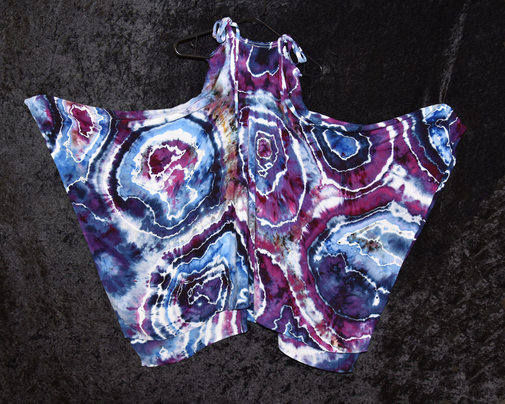 S - Women's Festival Skirt/Dress - Purple Geode