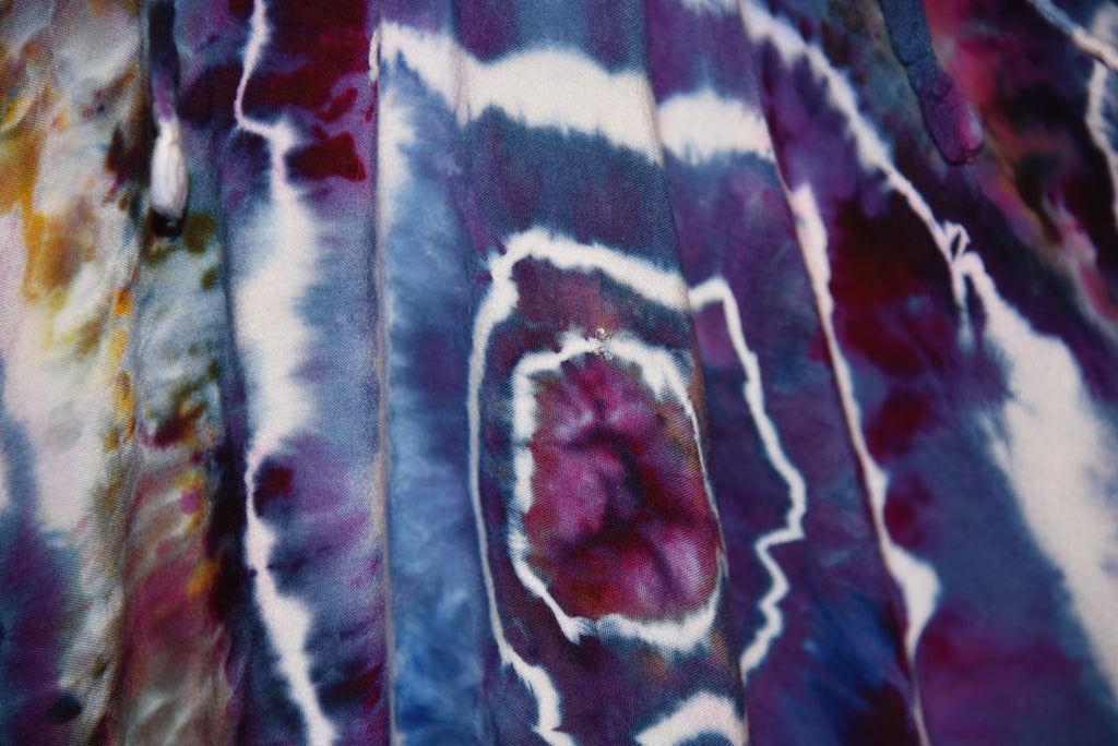 S - Women's Festival Skirt/Dress - Purple Geode