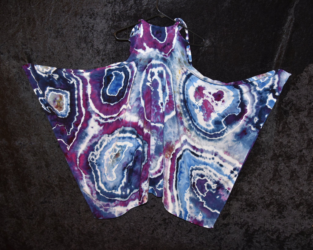 S - Women's Festival Skirt/Dress - Purple Geode